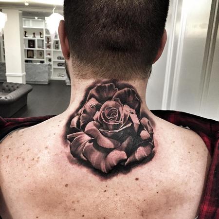 tattoos/ - Black and Gray Rose Tattoo - 116264