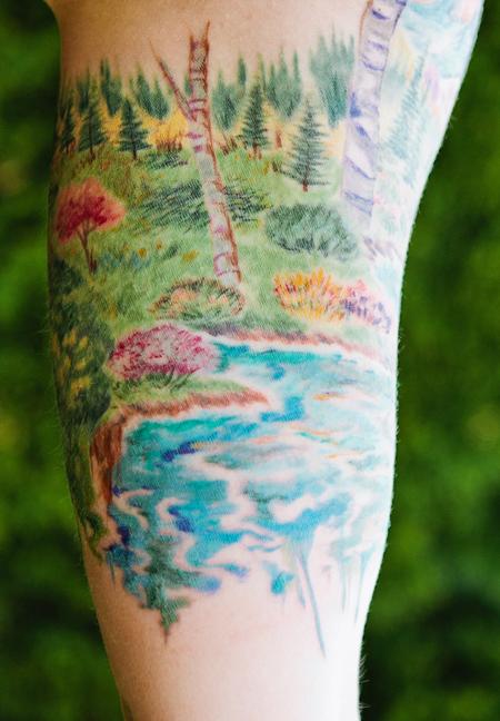 tattoos/ - Colorado landscape bicep - 98758