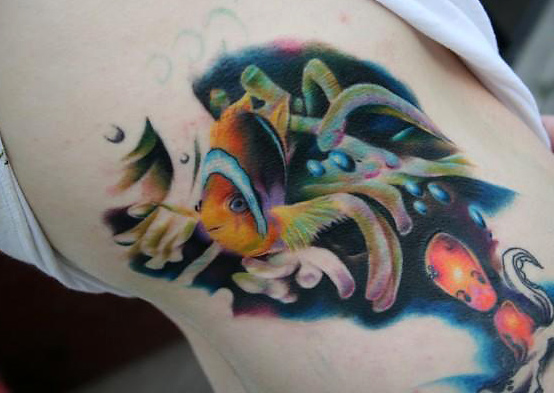 tattoos of fish. Clown Fish Tattoo
