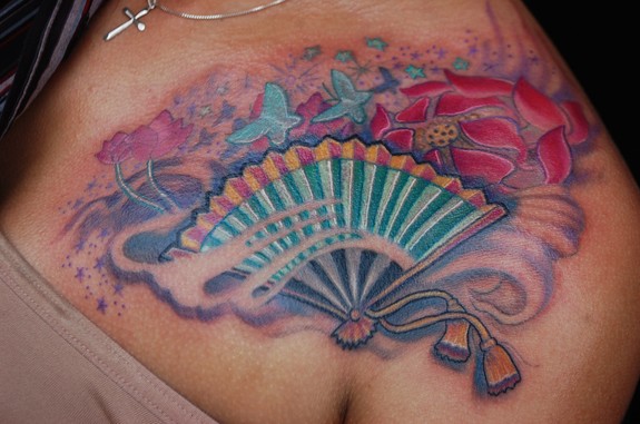 Asian Fan Tattoos 60