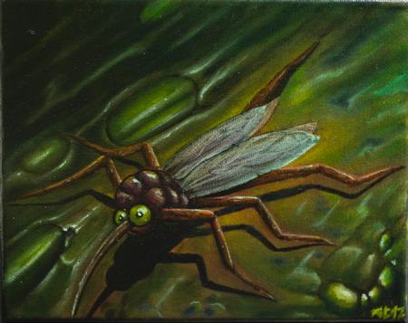 Art Galleries - Micro organism transmitter oil painting - 101070