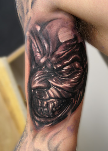 Keyword Galleries Black and Gray Tattoos Oddities Tattoos Evil Tattoos 