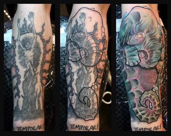 Demon Tattoo School Gal Ribs Skull And Rose Tattoos