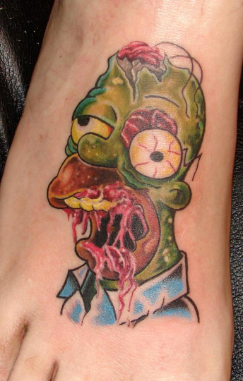 zombie tattoo. Evil Zombie Tattoos