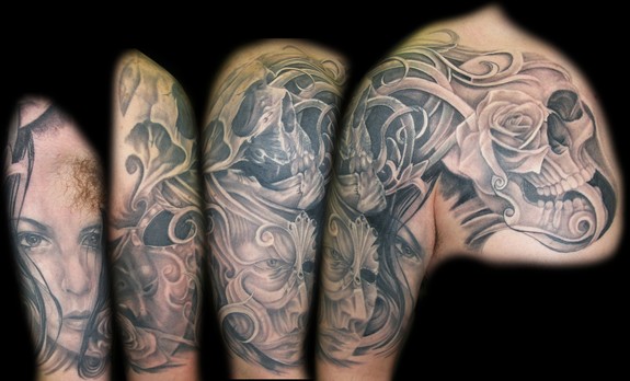 Keyword Galleries Black And Gray Tattoos Coverup Tattoos