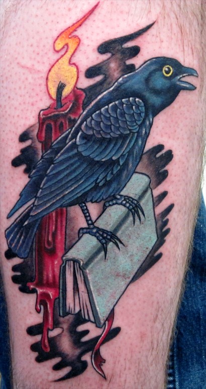 the raven tattoo is another awesome tattoo subject matter to work with hope
