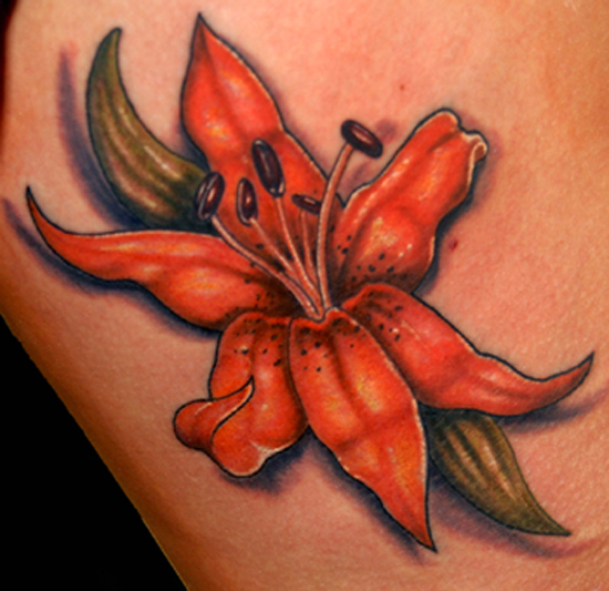 Comments: this is a custom drawn lily for a young lady on the inside of her 