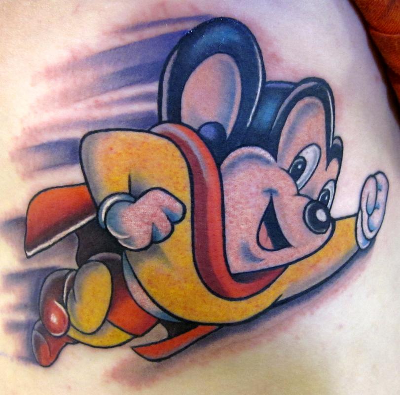 mighty mouse by Trent Edwards : Tattoos