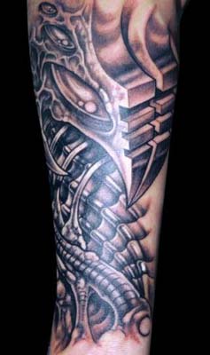 bio arm tattoo