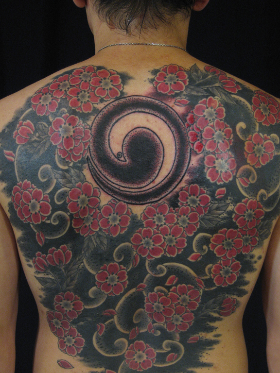  Blossom tattoos Tattoos Cherry blossom and clouds japanese back piece