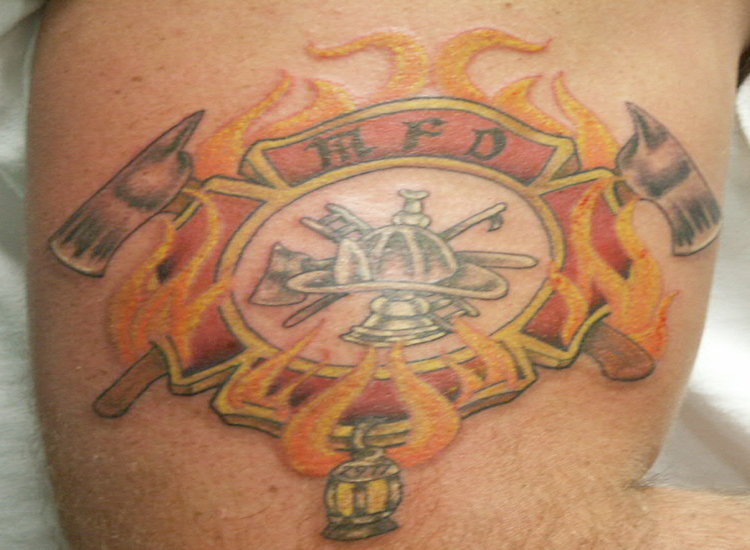 firefighter tattoo. FireFighter Tattoo