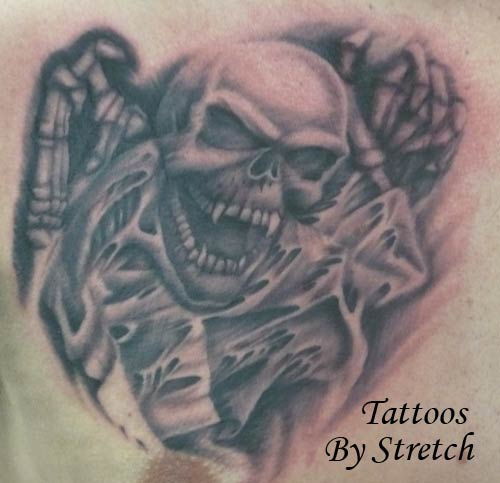 Tattoos > Page 11 > skull and snake