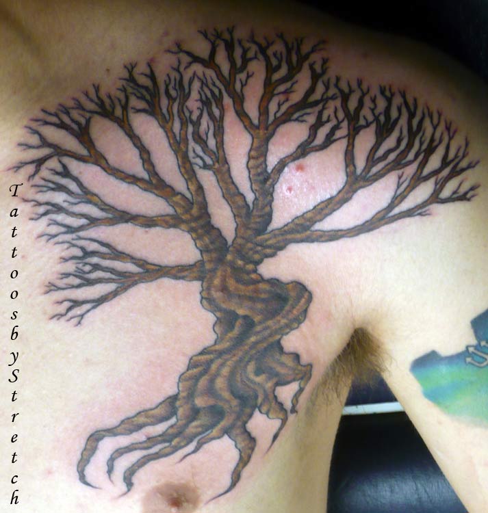 Tree Chest Tattoo