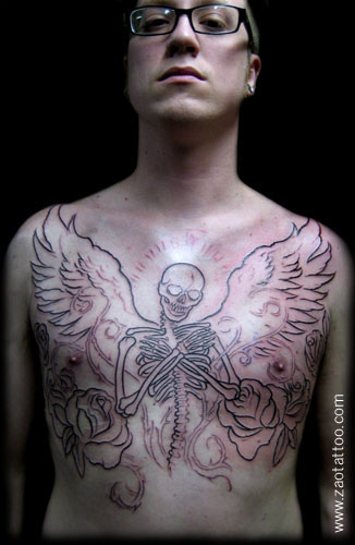 Skeleton Angel Tattoos