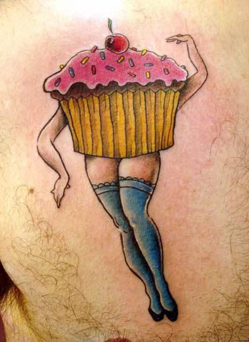Looking for unique Cartoon tattoos Tattoos Cupcake Pinup