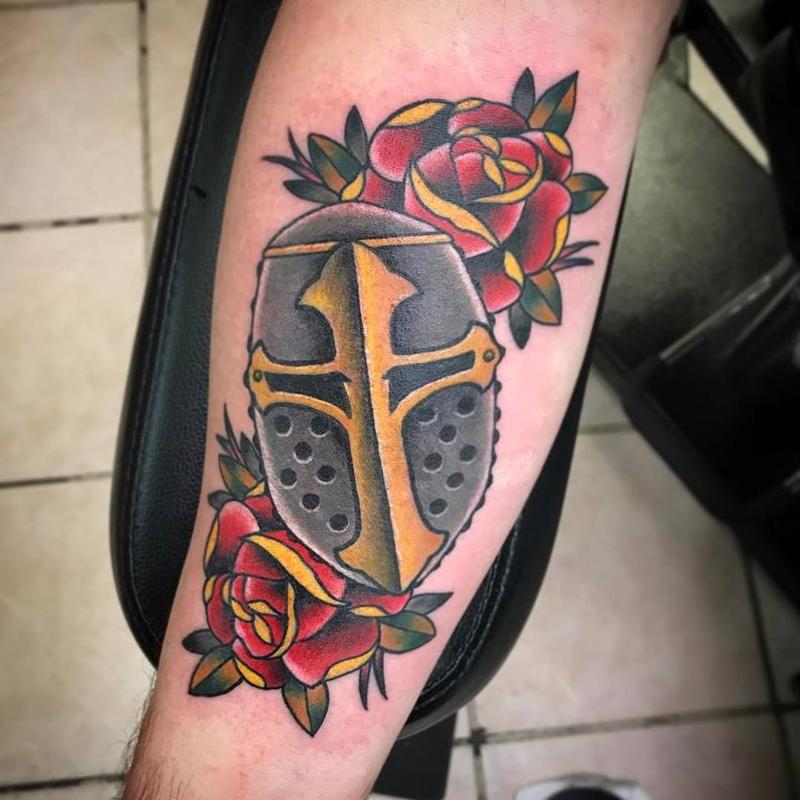 Altered Images Tattoos Chad Pelland Mask/ roses