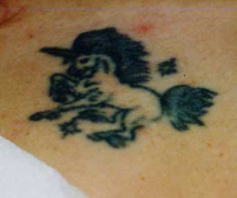 Really bad tattoo Tattoo Galleries: Unicorn design