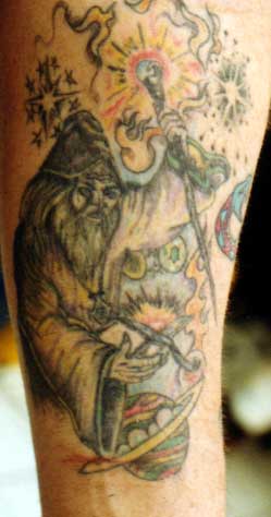 Really bad tattoo Tattoo Galleries: Wizard design