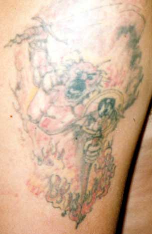 Really bad tattoo Tattoo Galleries: Demon design