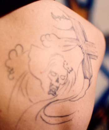 Really bad tattoo Tattoo Galleries: Skull? design