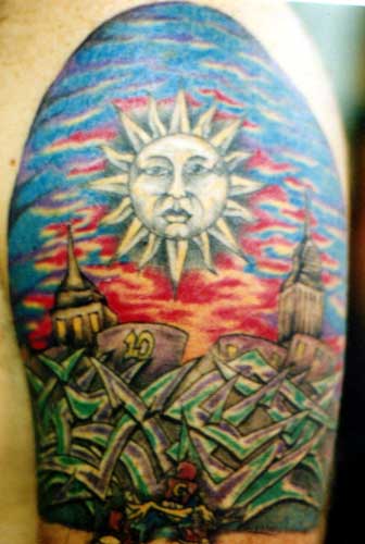 Really bad tattoo Tattoo Galleries: Sun design