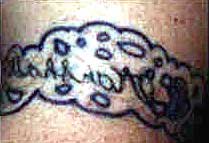 Really bad tattoo Tattoo Galleries: Swiss Cheese  w/ Name design