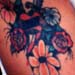 Really bad tattoo Tattoo Galleries: Dagger and flowers design