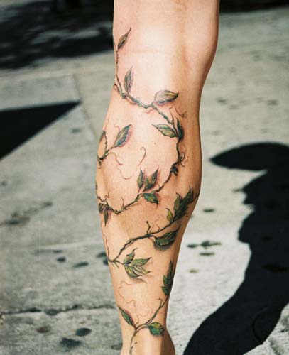 Looking for unique Flower tattoos Tattoos Winding vines up leg