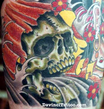 Looking for unique Evil tattoos Tattoos Oriental Skull