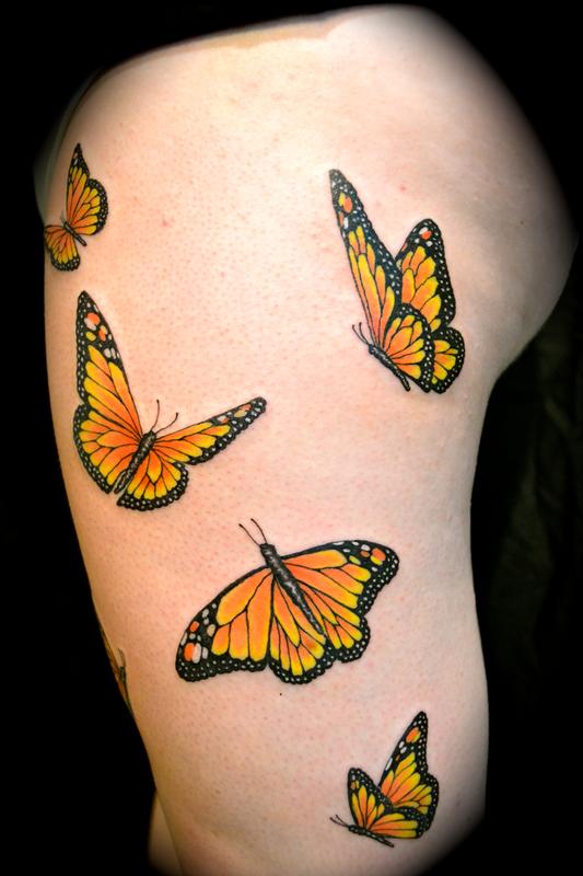 Monarch Butterflies by Ryan El Dugi Lewis : Tattoos