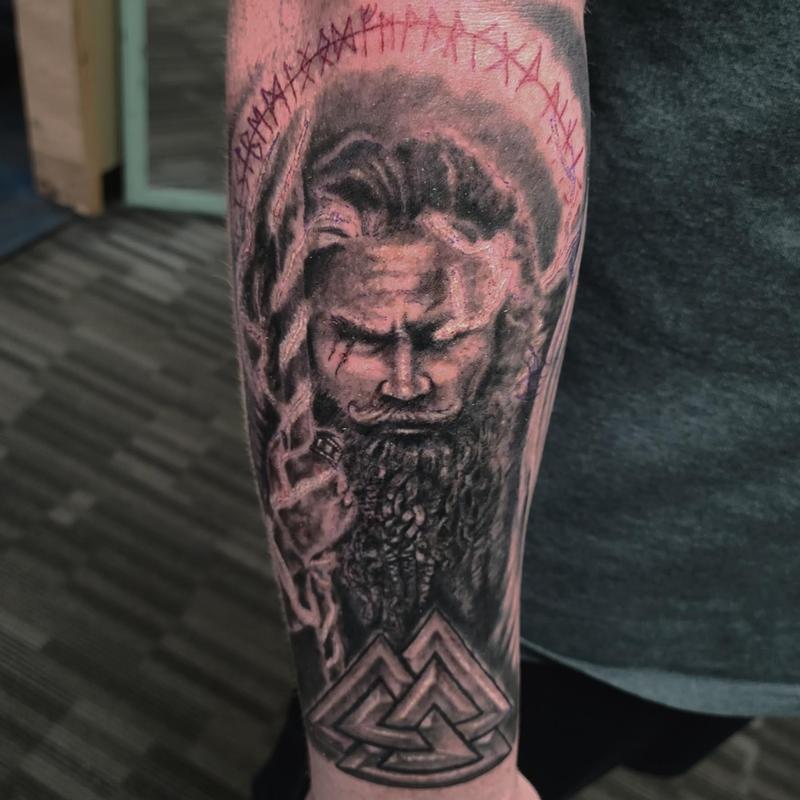 Forbidden Images Tattoo Art Studio : Tattoos : Victor Alvarez : The  Allfather Odin