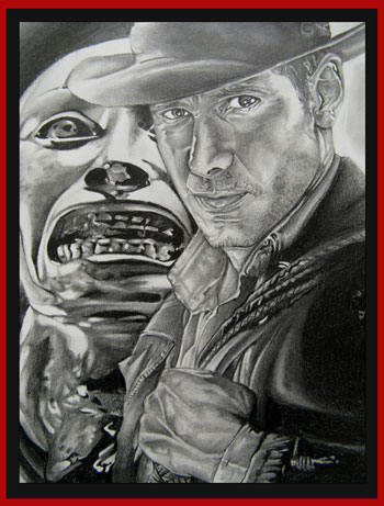 Jeremiah McCabe - Indiana Jones and the Pencil Rendering by Jeremiah