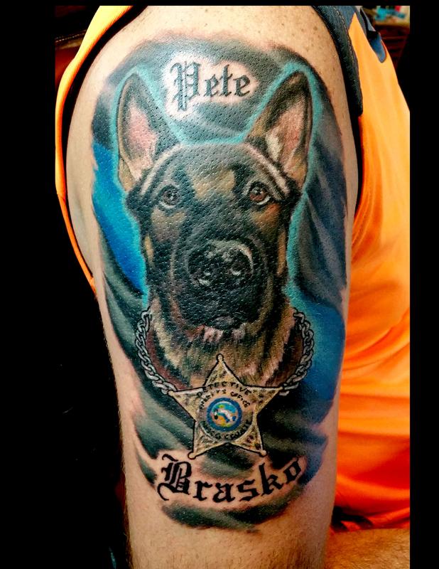 K9 Detective by Steve Cornicelli Tattoos