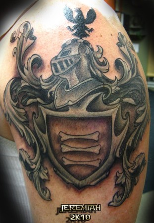 Family Crest Tattoos on Images Custom Tattoo   Tattoos   Black And Gray   Family Crest Tattoo