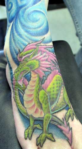 Looking for unique Tattoos? dragon foot