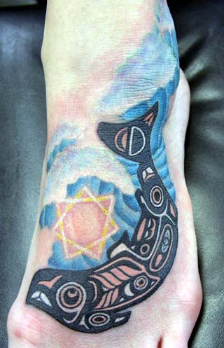 Looking for unique Ethnic Native American tattoos Tattoos salmon