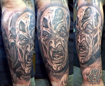 evil sleeve by Julio Rodriguez: TattooNOW