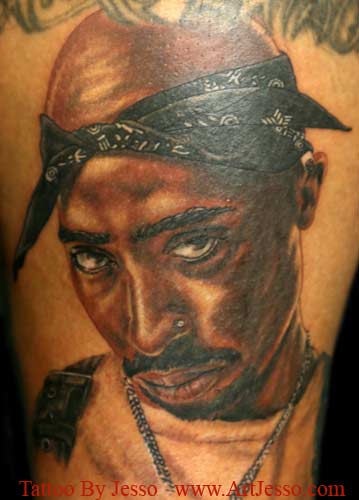 tupac cross tattoo. girlfriend Tupac Cross Tattoo