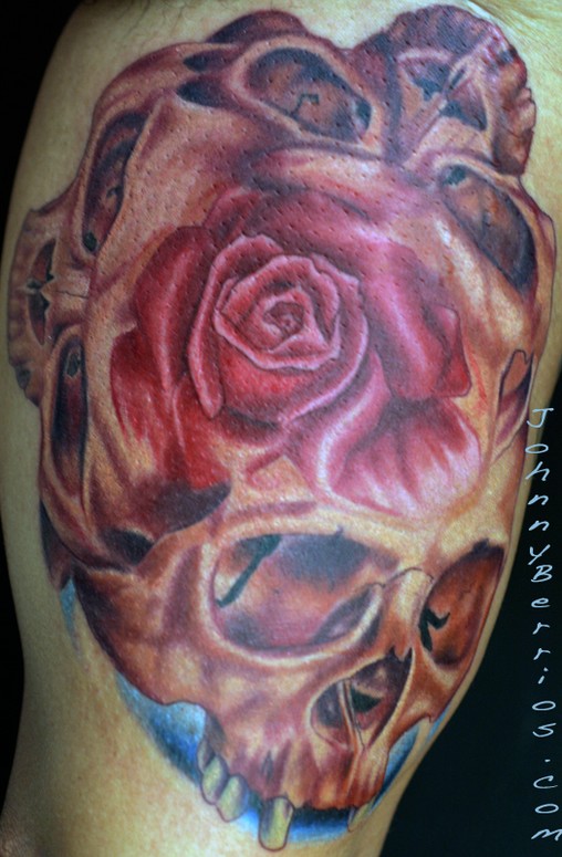 skull rose tattoo. Skulls and rose. : Tattoos :