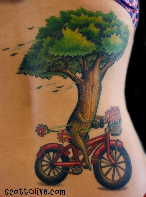 Tree Riding Bike by Scott Olive : Tattoos