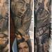 Healed Vintage Hollywood sleeve Tattoo Design Thumbnail