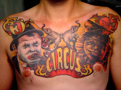 Looking for unique Tom Strom Tattoos?  3 Ring Circus Tattoo