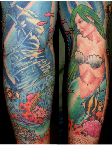 Looking for unique Art Nouveau tattoos Tattoos Mermaid