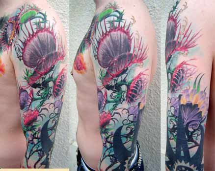 Looking for unique Tom Strom Tattoos?  venus flytrap tattoo