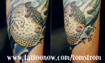 Looking for unique Tom Strom Tattoos?  pufferfish