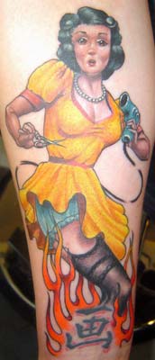 Looking for unique Tom Strom Tattoos?  pin up tattoo