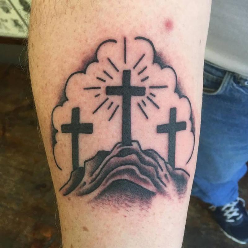 Adam @ Graceland Tattoo : Tattoos : Religious : Calvary Tattoo