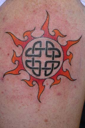 Tribal Celtic Knot &amp; Cross Tattoo | Tattoo Tabatha