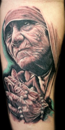 Mother Theresa Portrait Tattoo : Tattoos