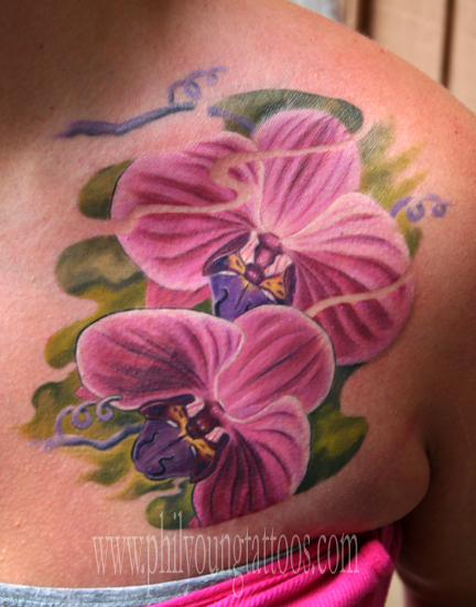 Turtle Tattoo Designs: Orchid Flower Tattoo Pictures